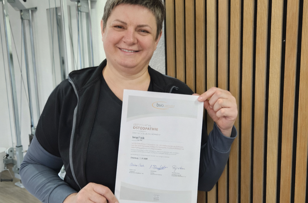 Osteopathie-Ausbildung erfolgreich abgeschlossen